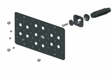 Bumper Tow Hook License Plate Bracket for Mitsubishi Lancer Evolution 2008-2015