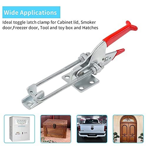 3-Pack 2000lbs Capacity Heavy Duty Toggle Clamps Adjustable U Bolt Self-lock - Picture 3 of 6