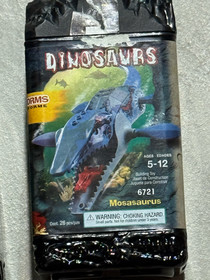 LEGO Dinosaurs Canister Lot (2001) - 6720 T-Rex & 6721 Mosasaurus Vintage NEW