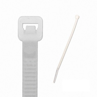 6 Inch Nylon Cable Wire Zip Tie 40 lbs - Natural White 300 Pack Lot Pcs Qty