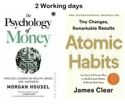 The Psychology of Money+Atomic Habits English Paperback Combo Set of 2 Book UK