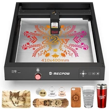 Mecpow X4 22W Laser Engraver 22000mm/min 410 x 400mm,Laser Engraving Machine