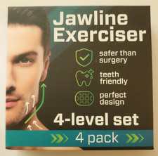 Jawline Exerciser 4-level Set. 4 Pack New Open Box