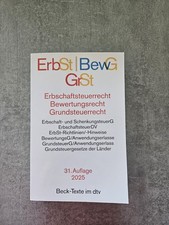 ErbSt I BewG I GrSt I Dtv I 31. Auflage 2025