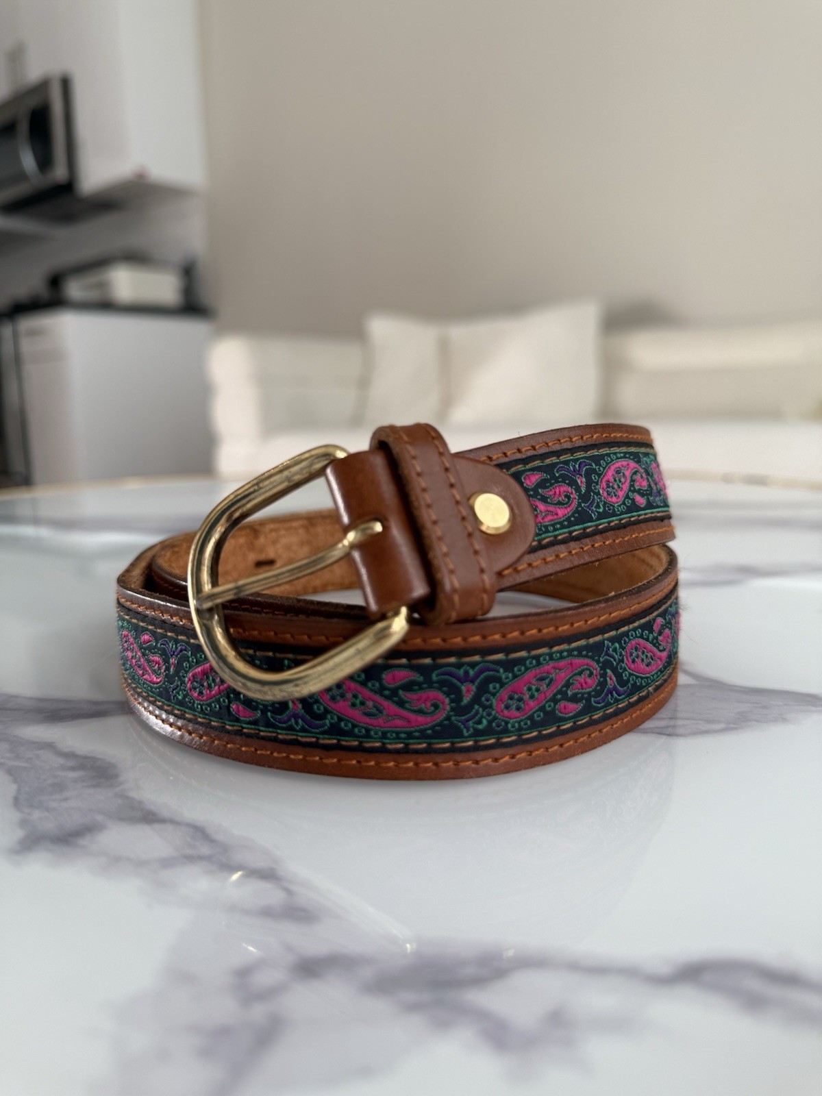 Vintage Genuine Italian Leather Western Belt – Size 115 | eBay