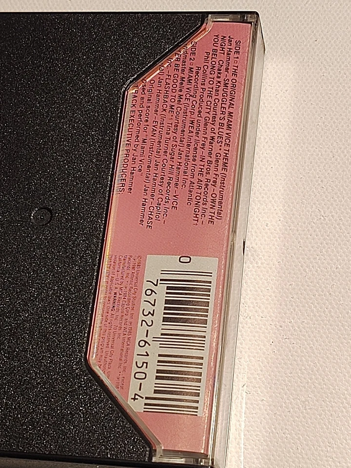 Miami Vice - TV Show Soundtrack Cassette Tape - 1985 - Glenn Frey/Chaka Khan - Image 4 of 4