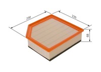Luftfilter FÜR Volvo XC90 I (275) - Bosch F 026 400 451
