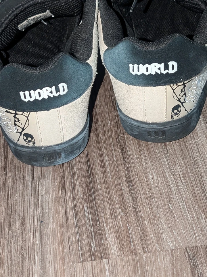 World Industries Para hombres Zapatos de Skate Talla 11 Tostado Negro Zapatillas de Patinador Skat8 Foto 3 de 4