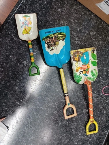 Vintage Lot of 3 Ohio Art Company Childrens Shovel