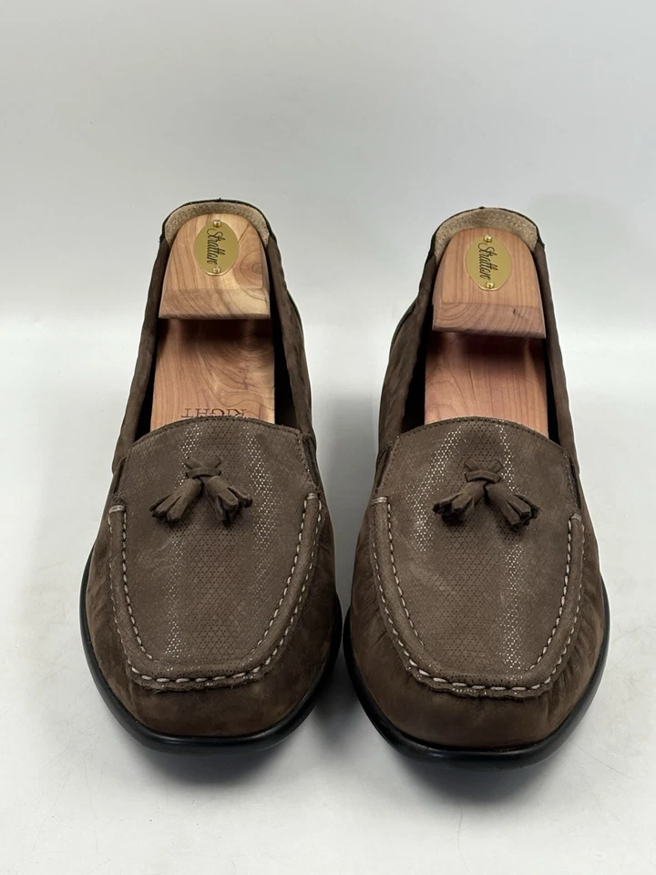 Zapatos Mocasines SAS Hope Marrón Gamuza Cuero Borla Mujer Gamuza Talla 10 M ¡NUEVOS! Foto 2 de 4