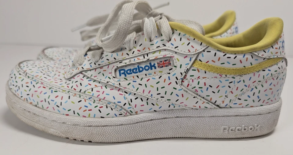 Reebok Club C 85 National Ice Cream Day Sprinkles Trainers Size 4 UK FV1991 - Image 4 of 4