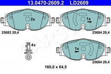 ATE Disc Brake Pad Set For AUDI A1 City Carver SKODA Karoq VW 15-17 2K5698151