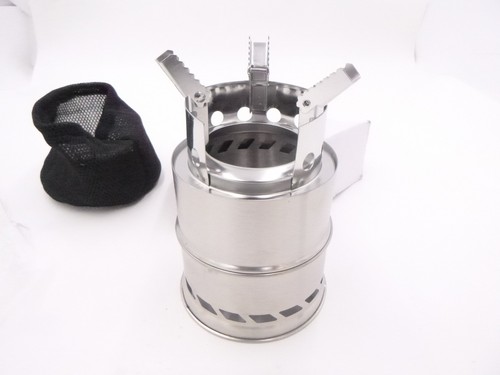 Mini Portable Outdoor Camping Wood-Burning Stainless Steel Stove for Camping - Picture 8 of 9
