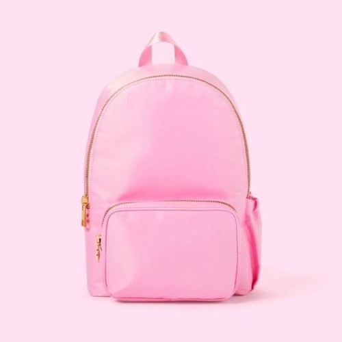Stoney Clover Lane Pink Backpack with Gold Hardware