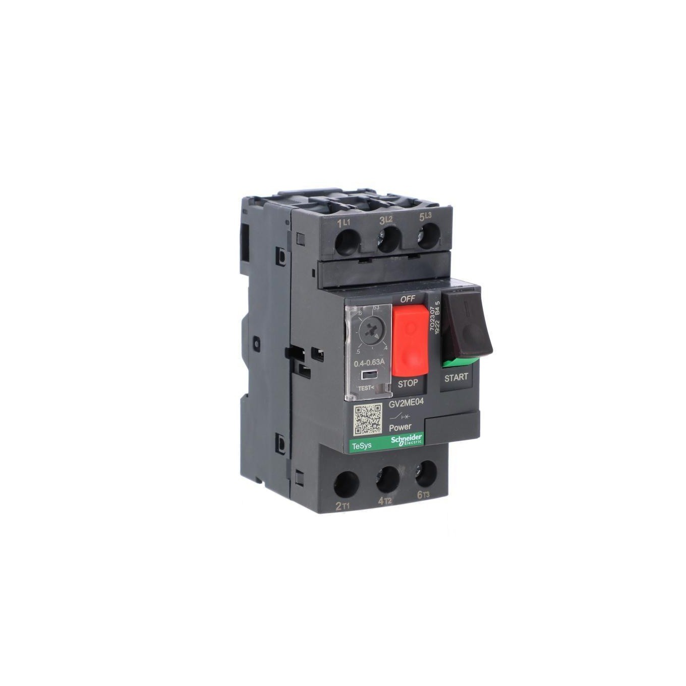 TeSys Deca Motor Switch 3P 0.18kW 0.4-0.63A GV2ME04