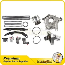 Timing Chain Kit w/ Oil Pump & Water Pump Thermostat Fit 04-05 Infiniti G35 3.5L