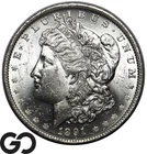 1891-O Morgan Silver Dollar Coin, Lustrous White Choice BU++