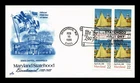 DR JIM STAMPS US COVER MARYLAND STATEHOOD BICENTENNIAL FDC BLOCK OF 4 ARTCRAFT
