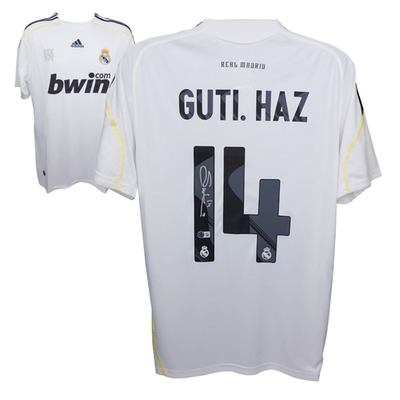 レアル・マドリード GUTI. HAZ サイン入りユニフォーム ベケット鑑定済 Guti Hernandez Signed Real Madrid Home Soccer Jersey #14 with