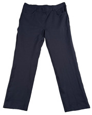 Quince Pants Womens L Petite Navy Ultra Stretch Ponte Straight Leg Pant DKBIZ01
