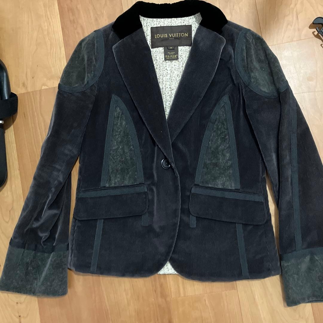 Louis Vuitton Corduroy Patchwork Jacket Men's Tai… - image 1