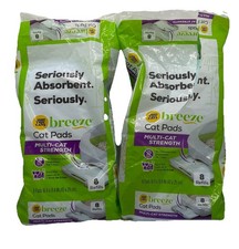 2 Packs Tidy Cats Breeze Cat Pad Refills - New  Used 13 Pads Total Multi-Cat