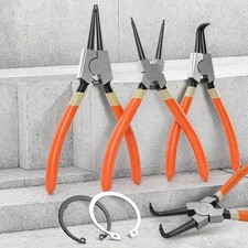 Professional Circlip Pliers 1pc Internal External Straight/90 degree Curved