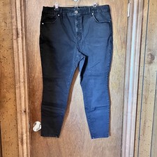 TERRA SKY-Women's Black 5 Pocket Skinny Jeans Size 20W