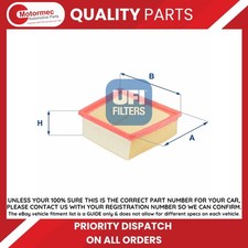 Image of UFI Air Filter fits FORD Fiesta Mk6 1.0 1.0 EcoBoost 1.25 1.4 1.4 LPG