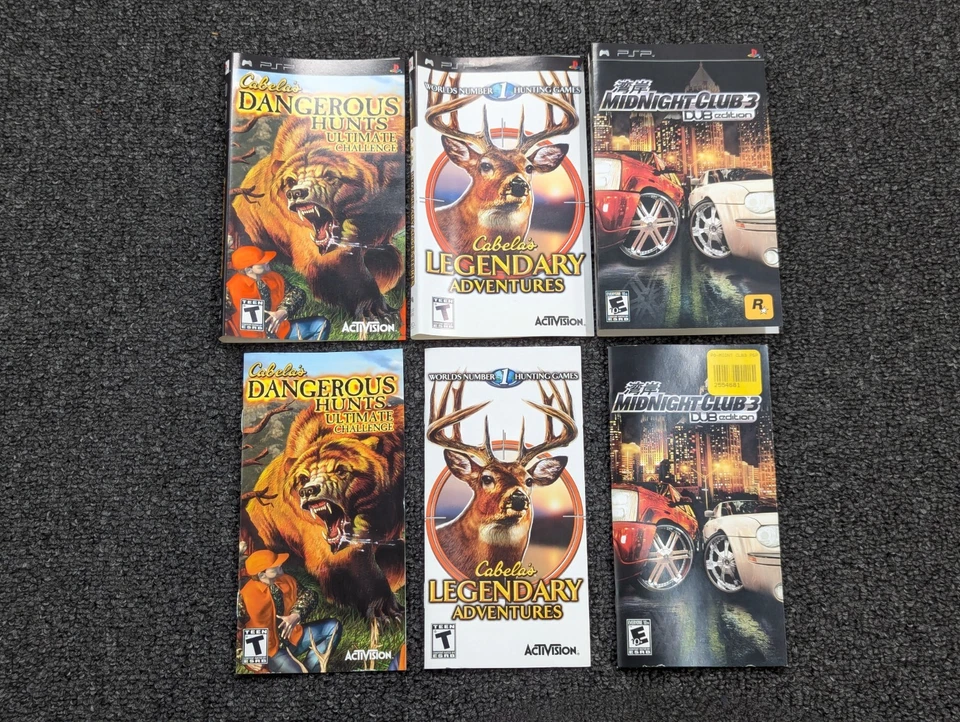 Original Authentic PSP Game Manuals Cover Artwork Inserts Lot - Image 4 of 4