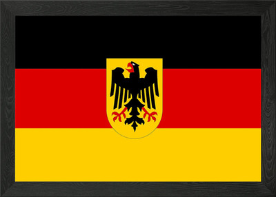 Bundesflagge gerahmt Wandbild Poster Leinwanddruck Bild