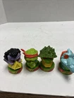 Set of 4 VTG 1991 Toxic Crusaders Candy Head Containers Avenger Killemoff Nozone