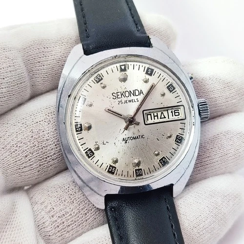 ⭐VINTAGE Soviet watch SLAVA automatic mechanical 2427 27 jewels Made in USSR 80s