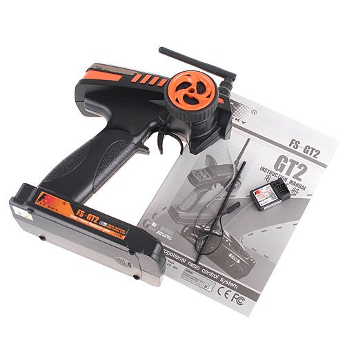 Transmisor RC Flysky FS-GT2 con receptor FS-GR3E, 2,4 GHz 2 canales de radio C... - Imagen 9 de 9