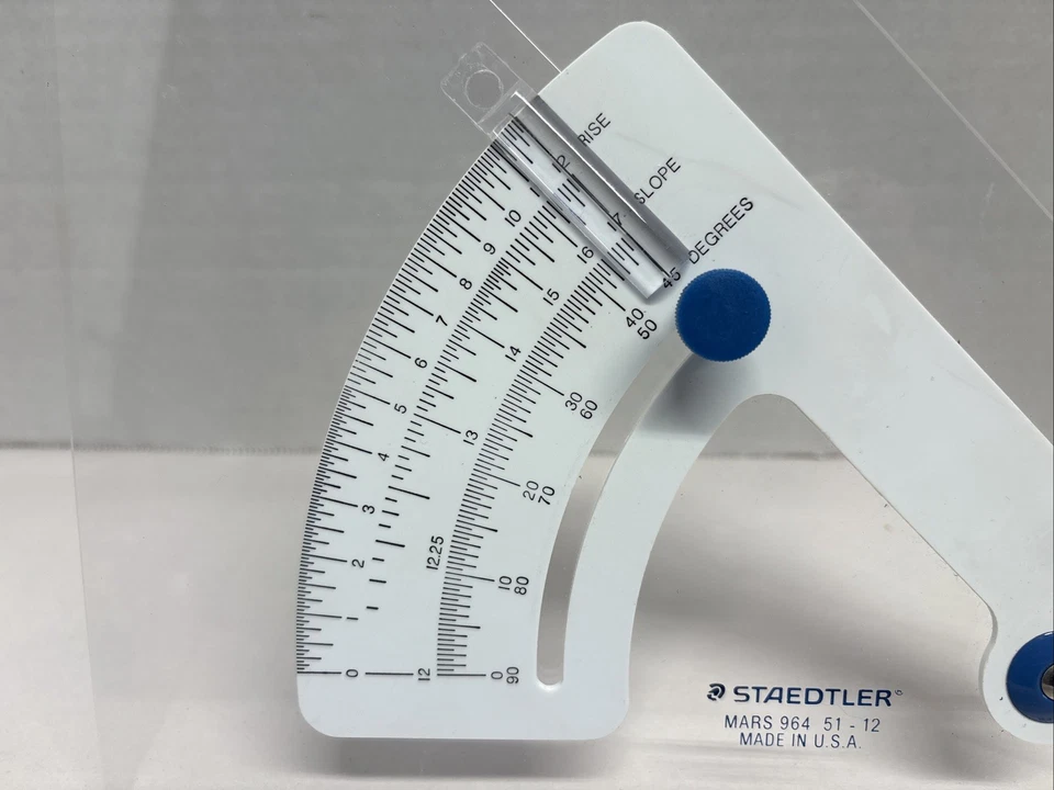 Staedtler Mars 964-51-12 Adjustable Triangle Made In USA Preowned - Image 3 of 4