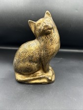 Decorative Gold Rustic Cat Figure