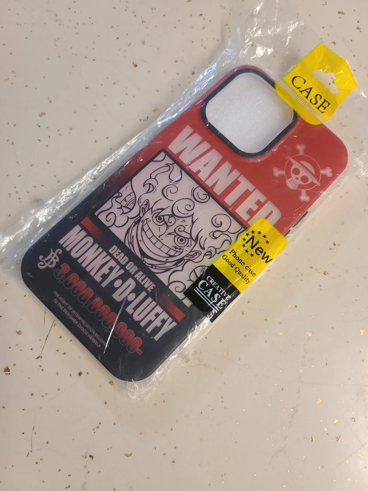 Capa iPhone Anime One Piece 3D Luffy para iPhone 14 Pro Max vermelha - Imagem 4 de 4