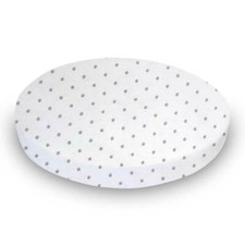 SheetWorld Fitted Oval Sheet 23x29 Fits Stokke Mini, Cotton Jersey Soft Prints