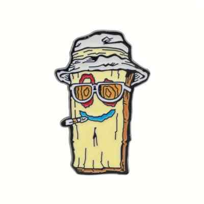 #ad BOHEMIAN PLANK PIN Ed Edd amp; Eddy Funny Smoking High Cartoon Toon Enamel Brooch $3.95