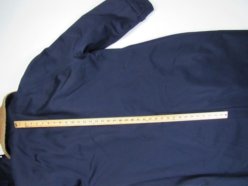 Cappotto Invertere Vintage Uomo Tg 44 ? Orsetto blu sopra pile di lana di alpaca sfocato anni 80 90 - Foto 16 di 19