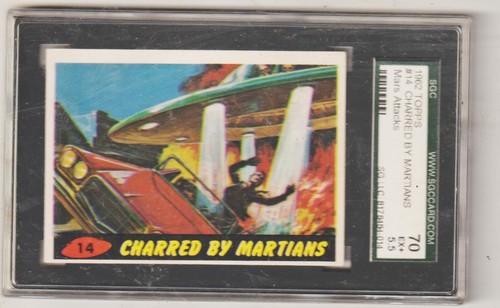 1962 Topps Mars Attacks #14 Charred by Martians — SGC (grade unconfirmed)