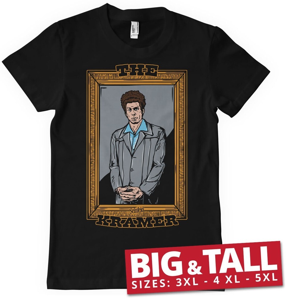Футболка Seinfeld The Kramer Art Big - Tall черного цвета