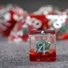 Sage  s Ancient Snail Familiar Resin Polyhedral Dice Set Dnd Dice RPG Games