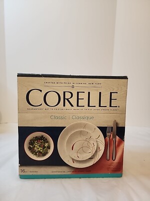 Vtg Corelle Classic Splendor  16pc Dinnerware Set