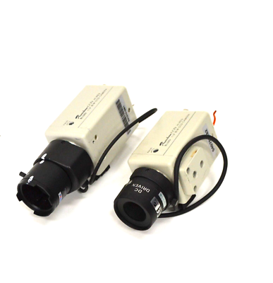 【値下げ】マルハマのカラーCCDモニターカメラ Lot of 2 Rainbow BL58D CCTV Hi-Res 1/3