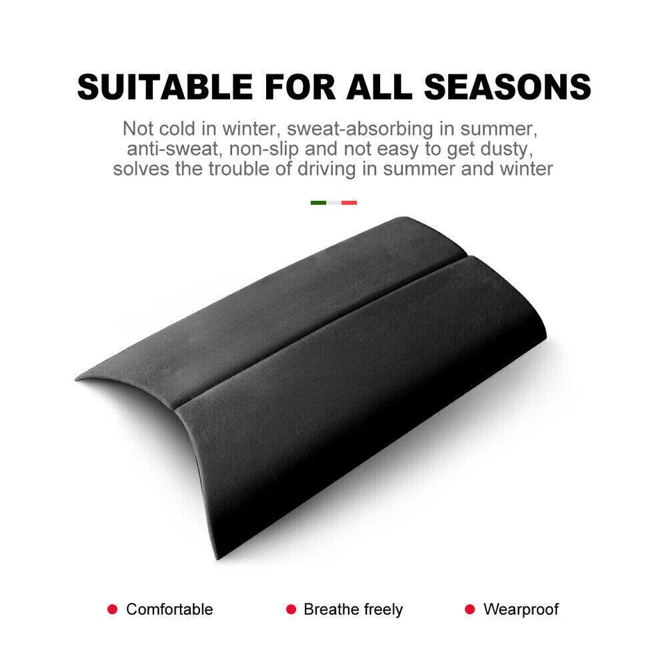 Para Mercedes Benz Clase E 2016-2022 Consola Central Apoyabrazos Caja Cubierta Borde Gamuza Foto 2 de 4