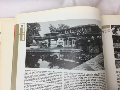 The Work of Frank Lloyd Wright Wendingen Ed 1st Ed 2nd Printing 1965 HC/DJ VG - Picture 6 of 12