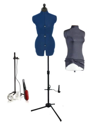 ADJUSTOFORM Schneiderpuppe verstellbar, mit Hosenansatz, Geschenkset Nähfreundin