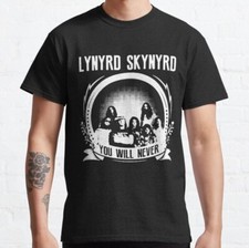 Vintage Lynyrd Skynyrd You Will Never Unisex Cotton Black T-shirt, Size S-5XL