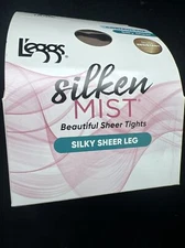 Leggs Womens Control Top Silken Mist Ultra Silky Sheer Leg Size A Nude #97926